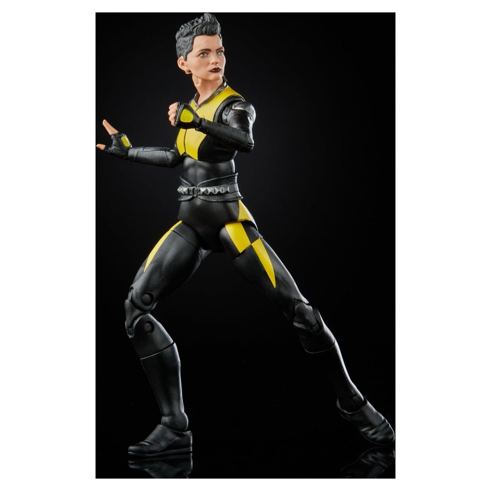 Action Figure with Black and Yellow Suit